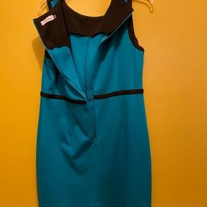 Turquoise and Black dress